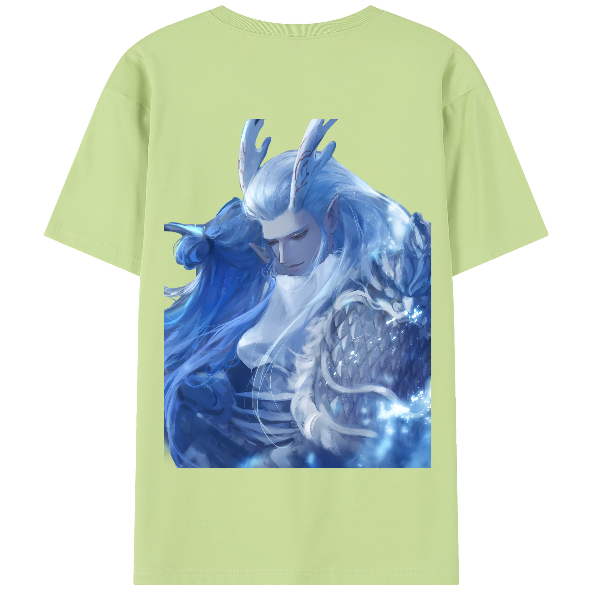 （画像用） Ne Zha 2 ナタ 魔童の大暴れ 綿100％半袖Tシャツ（背面プリント）